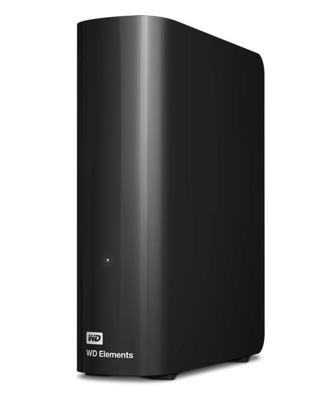 Western Digital WD Elements Desktop 14TB USB 3.0 3.5' External Hard Drive - Black Plug & Play Format - WDBBKG0140HBK-AESN