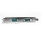 2 Port PCIe RS232 Serial Card Adapter - DB9 Ports for PC & Servers