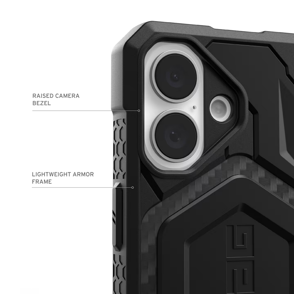 UAG Monarch Pro Apple iPhone 16 Plus (6.7") Rugged Case - Carbon Fiber 