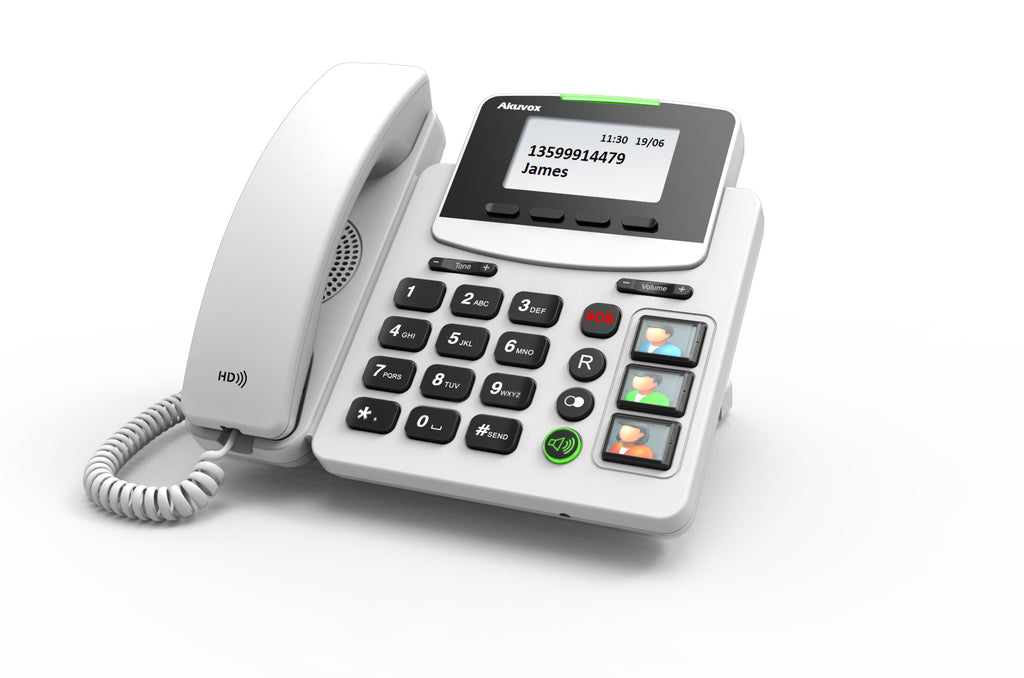 Akuvox Big Button IP Phone for Seniors & Medical (SP-R15P-EP) Akuvox