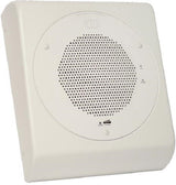 White CyberData VoIP Ceiling Speaker Wall Mount Adapter