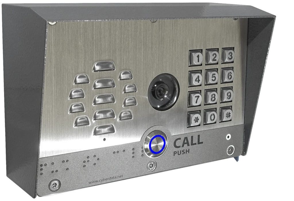 Cyberdata 011215 Outdoor Shroud | Weatherproof Aluminum Protection 