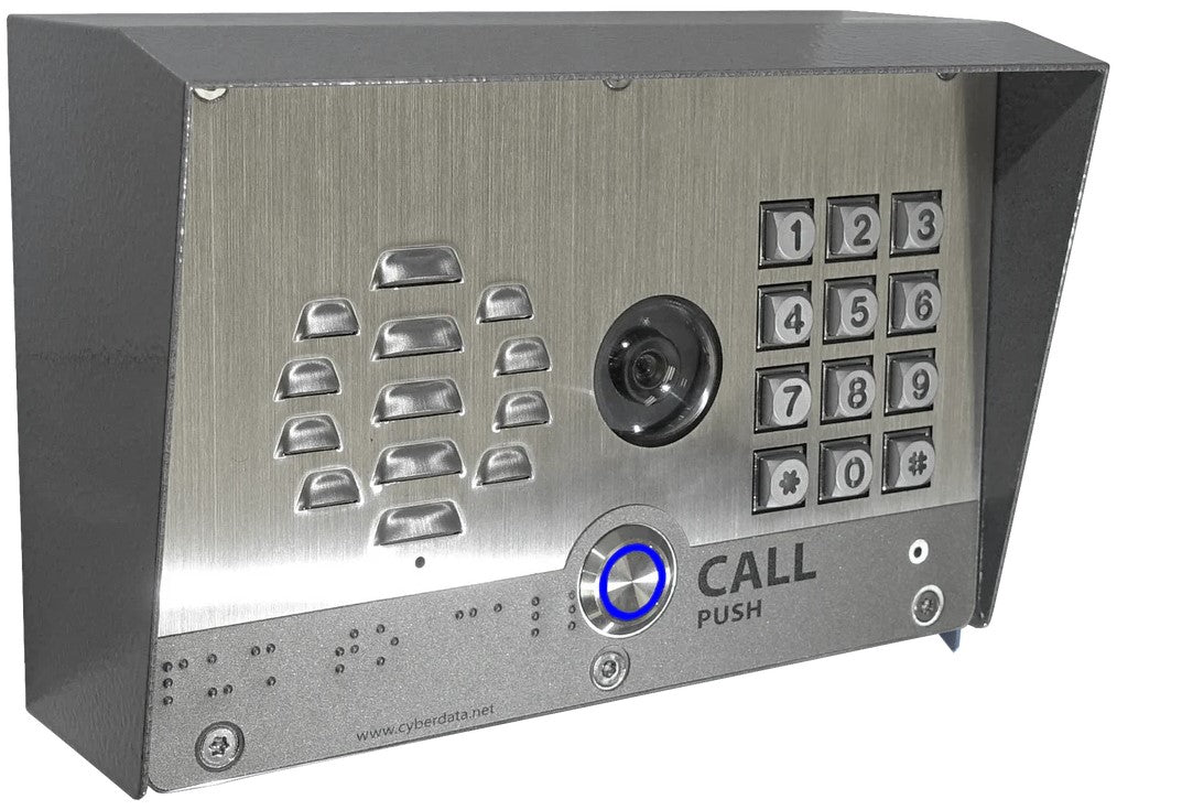 Cyberdata 011215 Outdoor Shroud | Weatherproof Aluminum Protection 