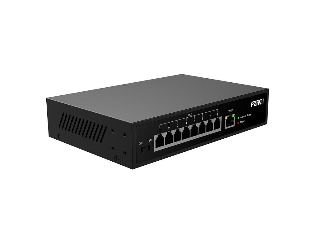 Fanvil PN8 2-Wire PoE Switch, Plug-and-Play, Reuse Existing Wires (PSTN & RVV cables), Cascade Via E - PN8
