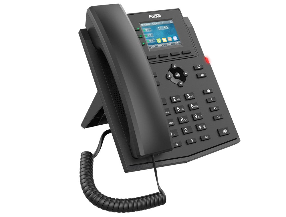 Fanvil X303-2 Wire IP Phone, 2.4-inch Color, RJ11 Interface and Supports 2-Wire Power, HD Voice, 6-P - X303-2WIRE