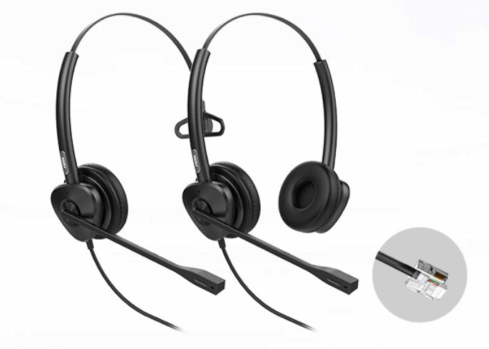 Fanvil HT301 RJ9 Headset for Call Center & Office - Noise Reduction Fanvil