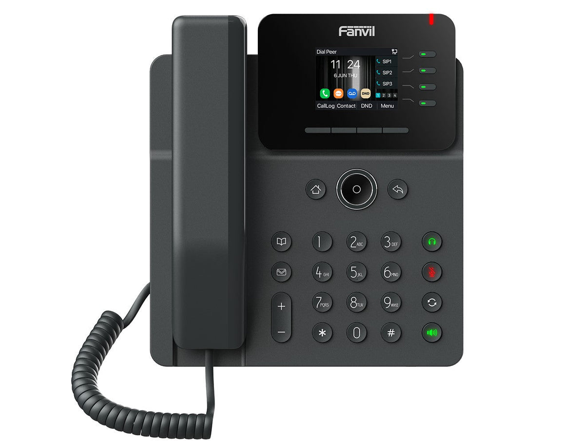 Fanvil V61W Prime Business Phone 2.4-inch color screen, HD audio, HAC, Wi-Fi. Bluetooth, PoE Support - V61W