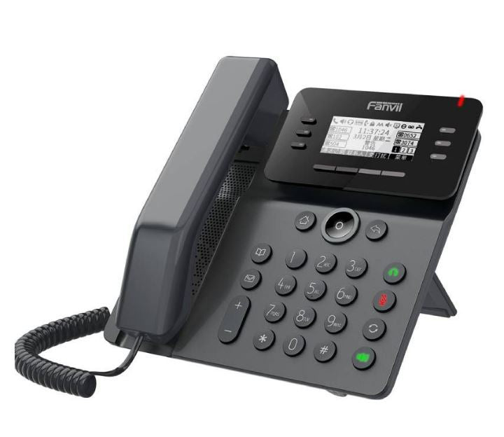 Fanvil V63 Essential Business Phone 2.7' Graphical Dot-Matrix Backlit Screen, Dual Gigabit Ports, Po - V63