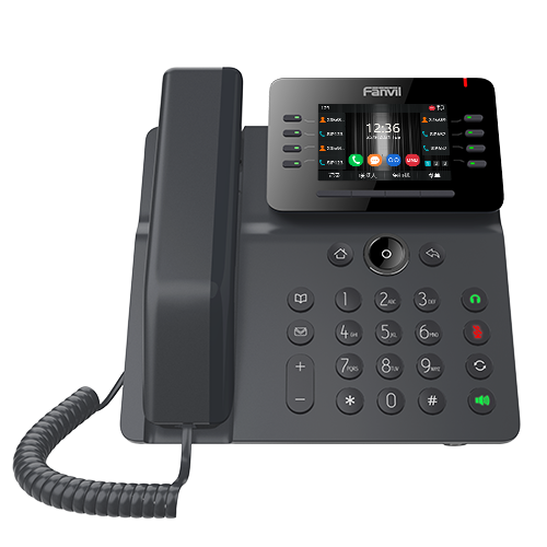 Fanvil V64 Prime Busines Phone, 3.5' Color Screen, Built in WiFi & BT, Dual Gigabit Ports, PoE, 12 L - V64