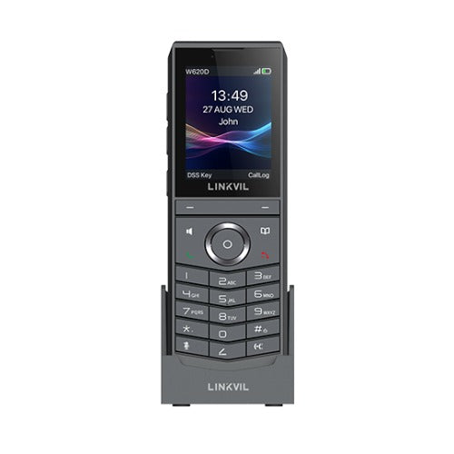 Fanvil Linkvil W620D Portable DECT Phone, built-in Bluetooth 5.0, rechargeable 3000mAh battery, up to 13 hours