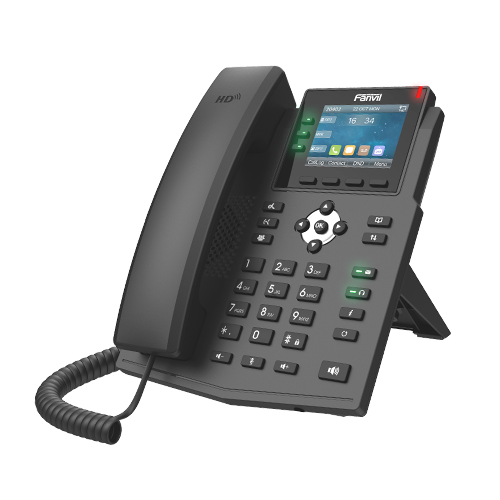 Fanvil X3U Pro Enterprise IP Phone - 2.8' Colour Screen, 3 Lines, No DSS Buttons, Dual Gigabit NIC - X3U-PRO