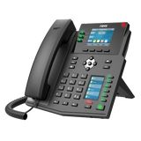 Fanvil X4U Enterprise IP Phone - HD Audio, Dual Screens & PoE Fanvil