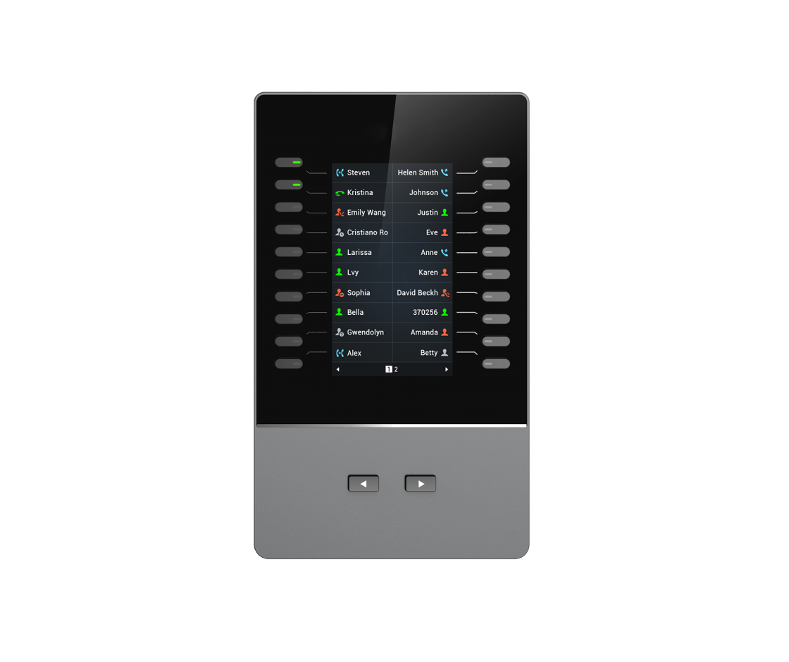Grandstream LCD Extension Module For GRP2615 & GXV3350 only, 20 Dual-colored Extension Keys, 4.3 - Grandstream GBX20
