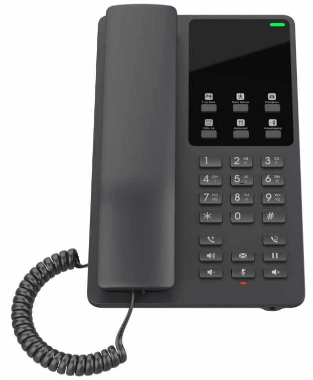 Grandstream GHP621W Wi-Fi Desktop Hotel Phone - Black Grandstream
