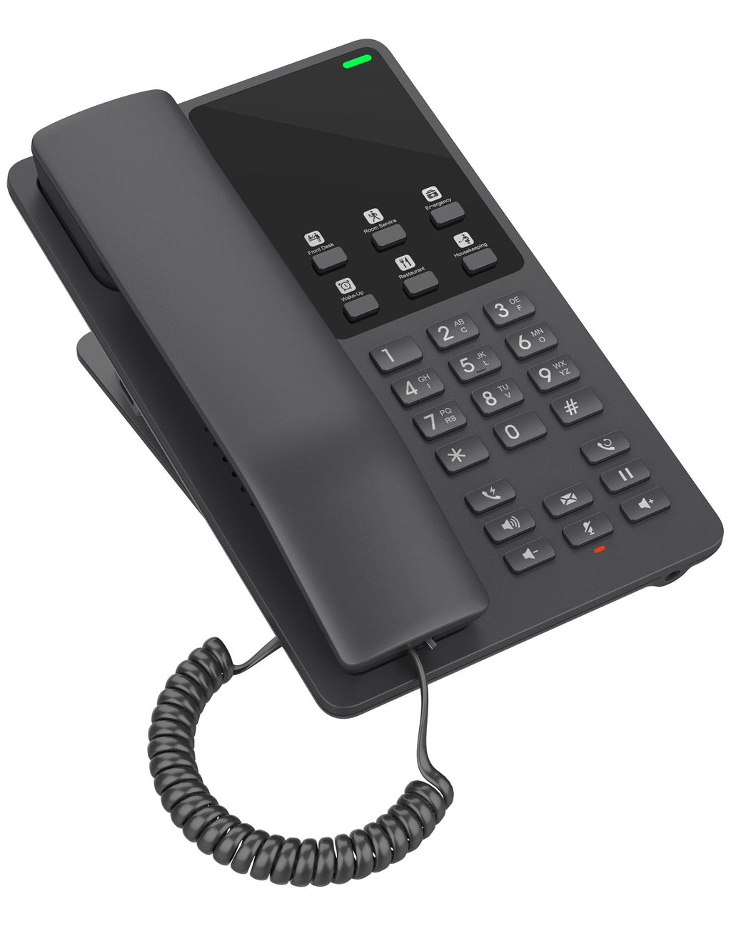 Grandstream GHP621 Black Desktop IP Hotel Phone for Guest Rooms Grandstream