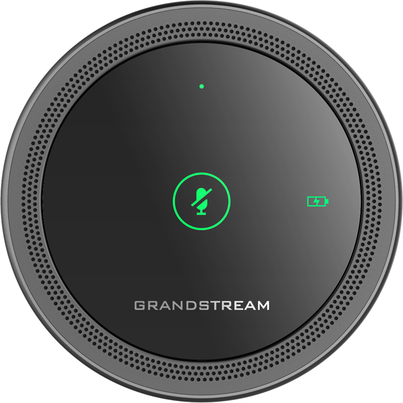 Grandstream GMD1208 Desktop Wireless Expansion Microphone, Bluetooth, 1500mA Li-ion Battery, 8 Omni - GMD1208