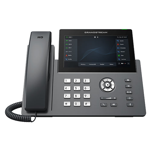 Grandstream GRP2670 12 Line IP Phone, 6 SIP Accounts,7' Touch Screen, BLF Keys, HD Audio - GRP2670