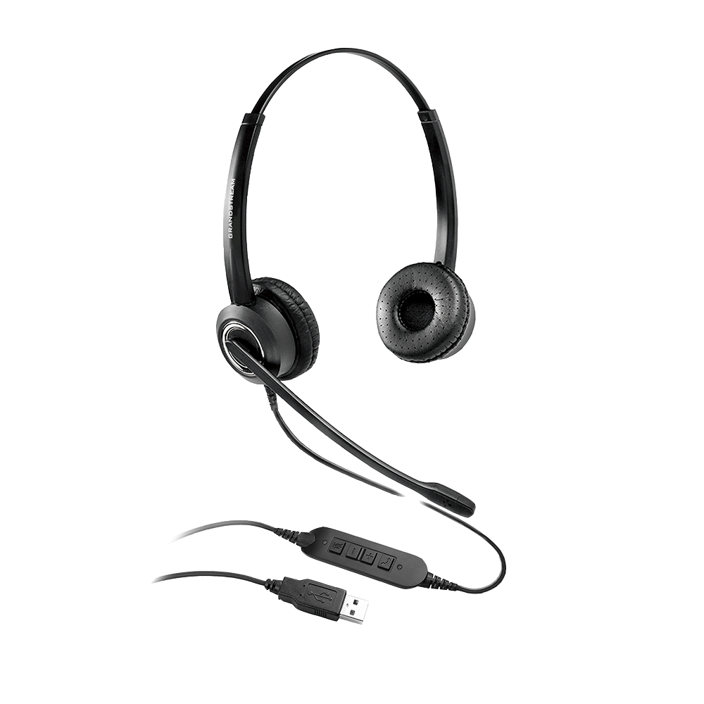 GUV3000 USB Headset | HD Audio & Noise Canceling Mic Grandstream