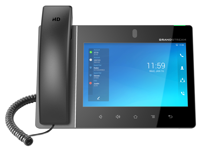 Grandstream GXV3480 16 Line Android IP Phone, 16 SIP Accounts, 1280 x 800 Colour Touch Screen, 2MB C - GXV3480
