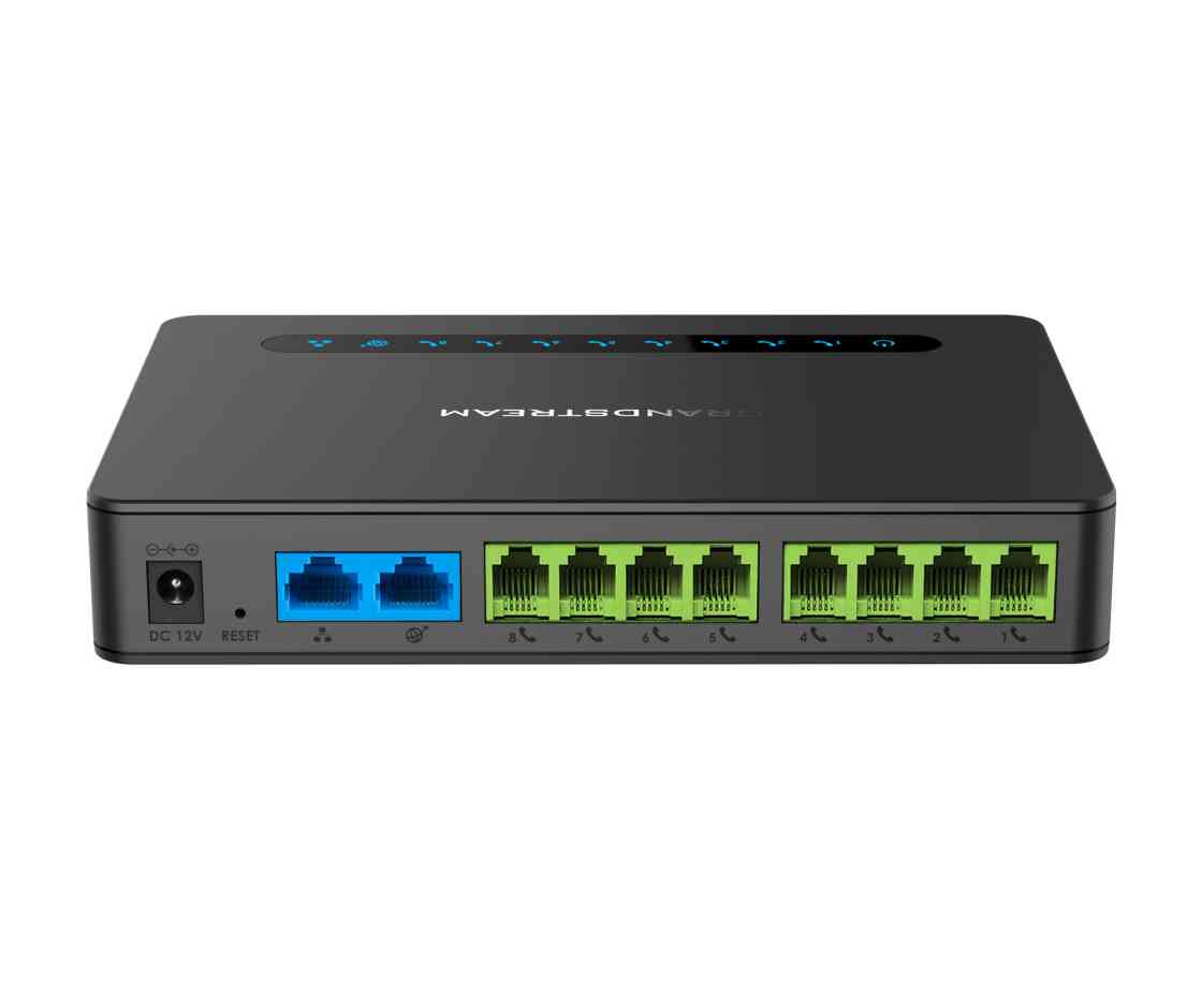Grandstream HT818: 8-Port FXS VoIP Gateway with Gigabit Router Grandstream
