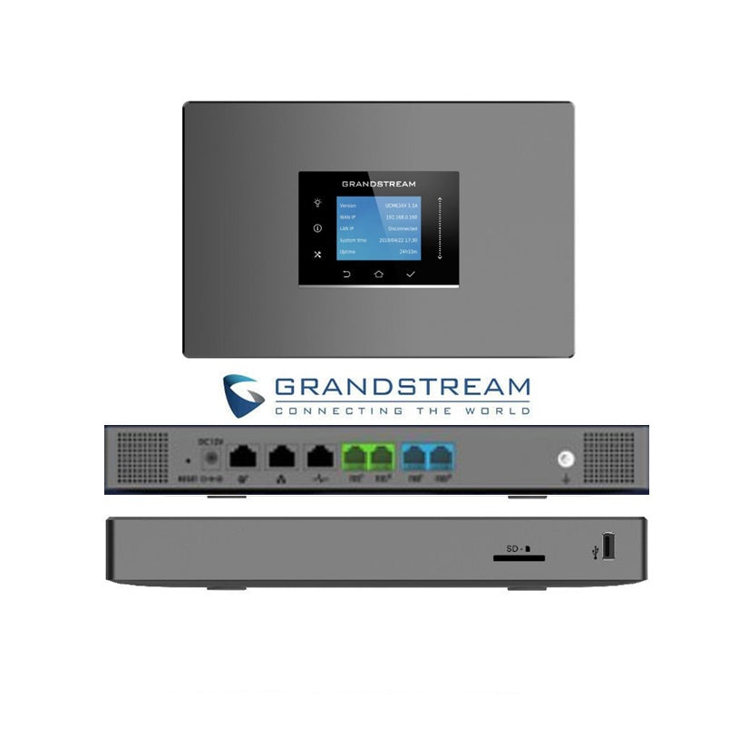 Grandstream UCM6302 IP PBX Supporting 2x FXO, 2x FXS Ports, 1000 Users, H.264/H.263/ H.263+/H.265/VP - UCM6302