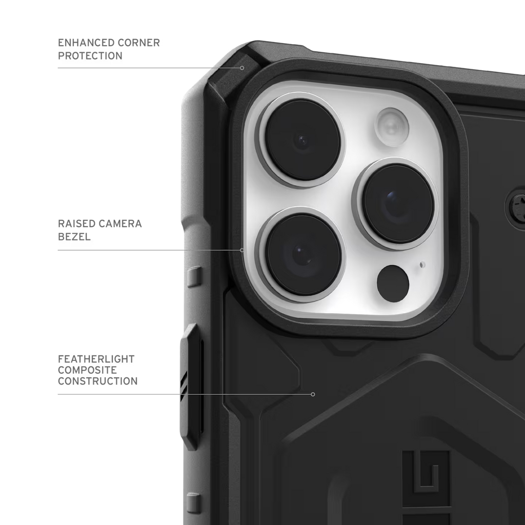 UAG Pathfinder MagSafe Apple iPhone 16 Pro (6.3") Rugged Case - Black 