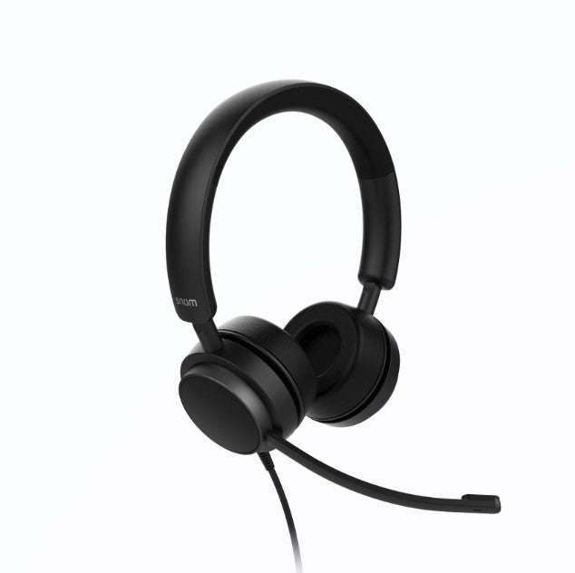 SNOM A310D Corded Headset Duo, Full band audio, High wearing comfort, Lightweight construction, Perfect noise