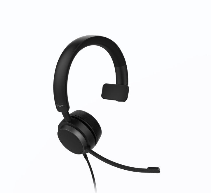 SNOM A310M Headset, Wired Mono, Full band audio, High wearing comfort, Lightweight construction Ideal for work
