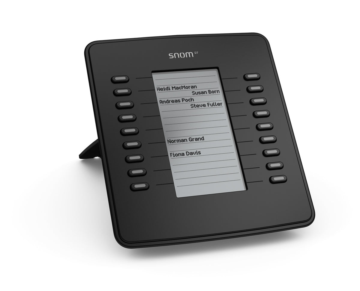 SNOM D7 Expansion Module USB for D785, D765, D745, D735, D725, D717 & D715, Black,18 Multi-color LED keys, Sup