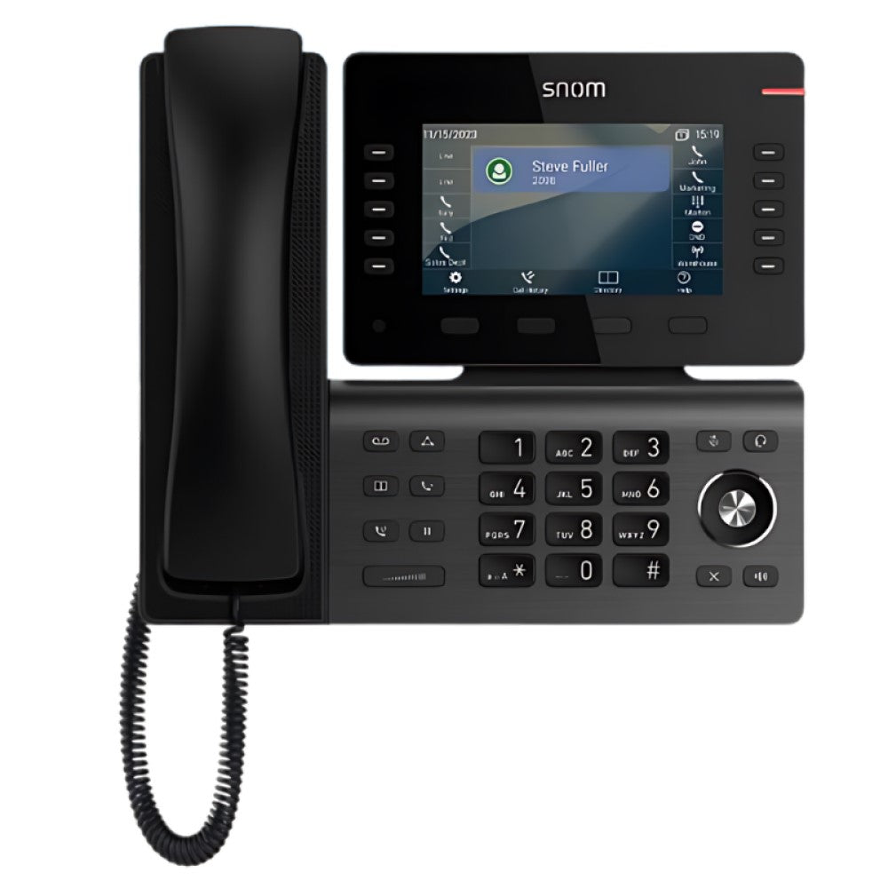 SNOM D815W Desk Phone: 5 Color Screen, USB, & Programmable Keys 