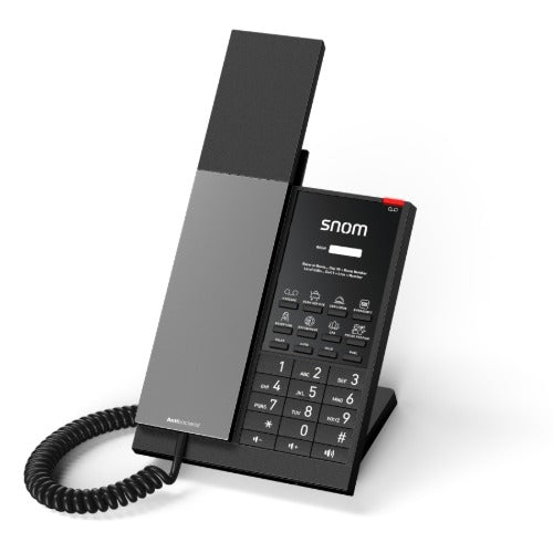 Snom HD350A – Analogue Corded Guest Room Phone, Antibacterial housing, Visible LED indicators, Customisable fa