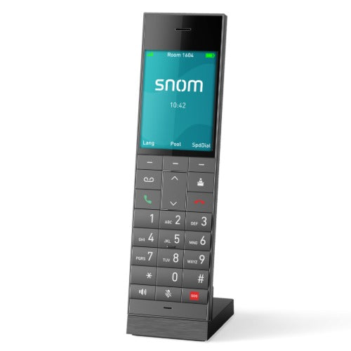 Snom HM2 – DECT Hospitality Handset,Large 2.8' colour TFT, Hearing‑aid compatible, Long battery life, 24 total