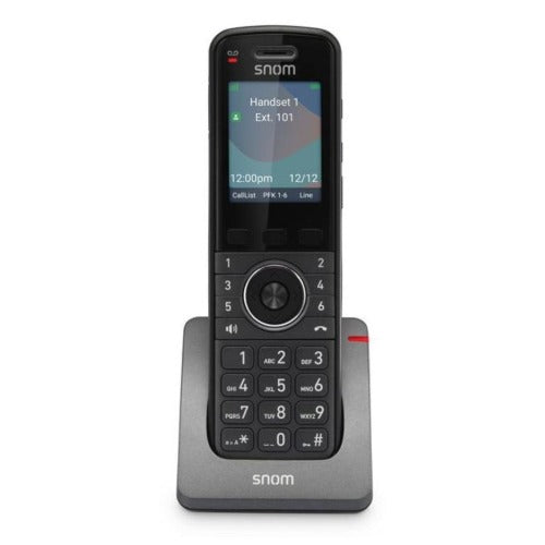 Snom M55 Pro DECT Handset (UK), DECT 6.0 wireless technology, Indoor range up to 50m, HD audio, Integrated Blu