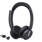 Yealink BH70 Bluetooth Wireless Stereo Headset UC, BT51 C Dongle with A Adapter, 3-Mic Noise Cancellation, 35