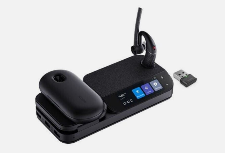 Yealink BH71 Bluetooth Wireless Mono Headset & Qi Charging Workstation Yealink