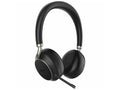 Yealink BH76 Wireless ANC Headset | Retractable Mic, Black Yealink