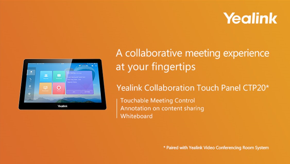 Yealink CTP20 Collaborative Touch Panel for Video Conferencing Yealink
