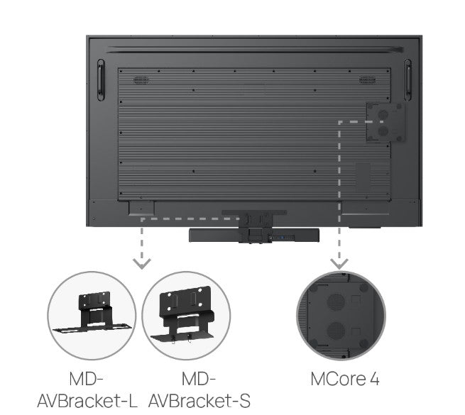 Yealink MD-AVBracket-L Display Mounting Bracket for A50, MVC S50, MD75/MD86 