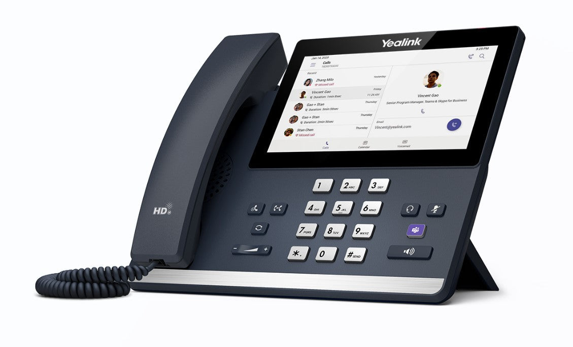Yealink MP56 E2 Teams IP Phone, Android 13, Mid-level, Teams and Skype Compatible, 7-inch touchscree - TEAMS-MP56-E2