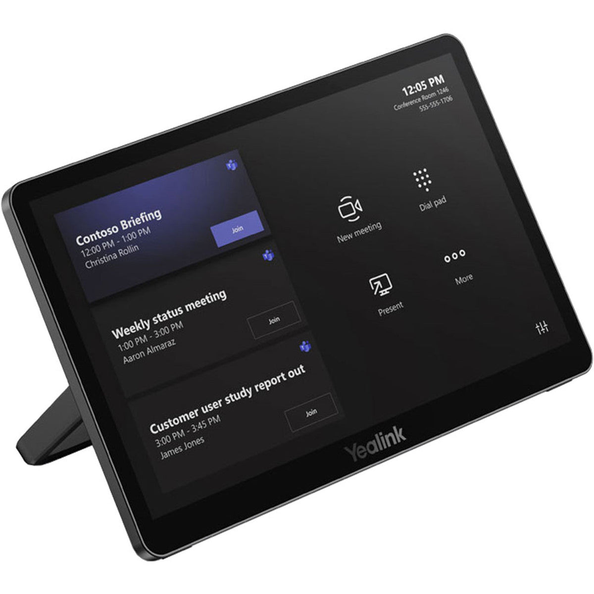 Mtouch-Plus Touch Control Panel with Wall Mount & Cables Yealink