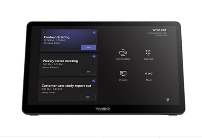 Mtouch-Plus Touch Control Panel with Wall Mount & Cables Yealink