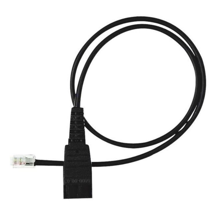 Yealink QD to RJ9 Cord for YHS Headsets - Cisco & Avaya Compatible Yealink