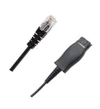 Yealink QD to RJ9 Cord for YHS Headsets - Cisco & Avaya Compatible Yealink