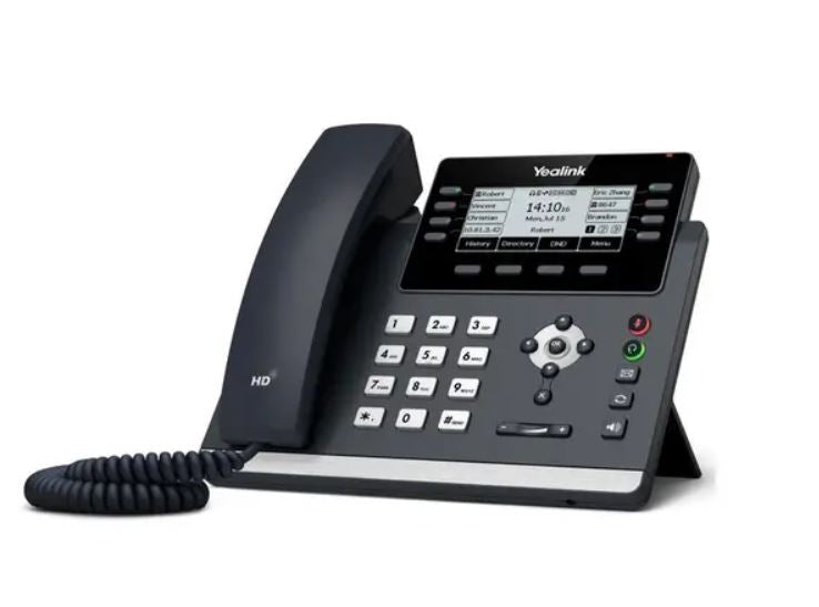 Yealink T43U 12-Line IP Phone - PoE, Dual USB, Wall Mountable 