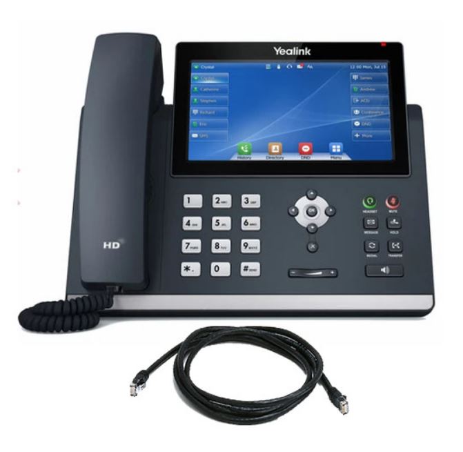 Yealink SIP-T48U IP Phone: 7-inch Touch Screen, HD Voice, Dual USB Yealink
