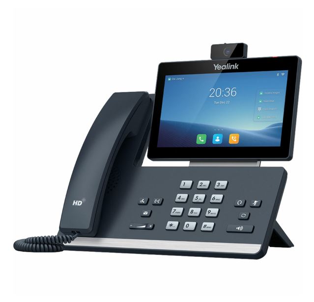 Yealink T58W-C 16 Line IP HD Android Phone with HD Camera, 7' colour touch screen, HD voice, Dual Gi - SIP-T58W-C