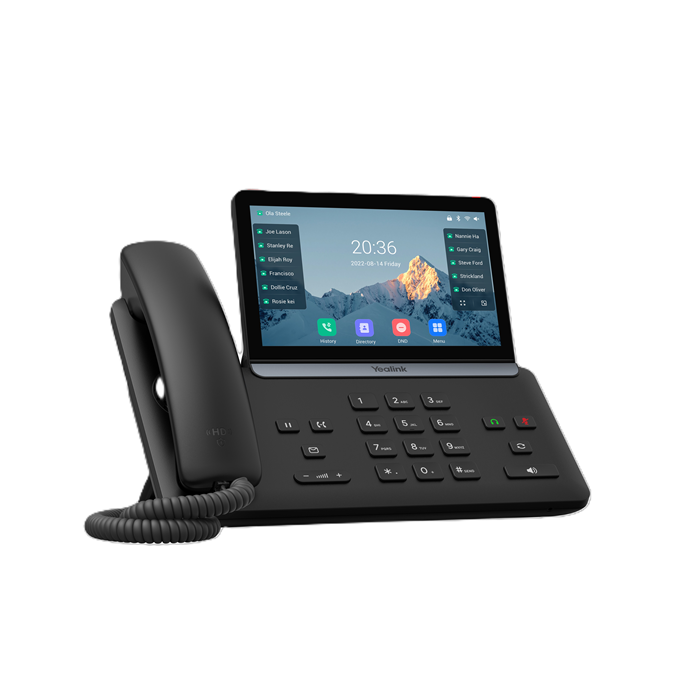 Yealink SIP-T87W IP Phone - 7 Touchscreen, HD Voice, Wi-Fi 6, PoE 