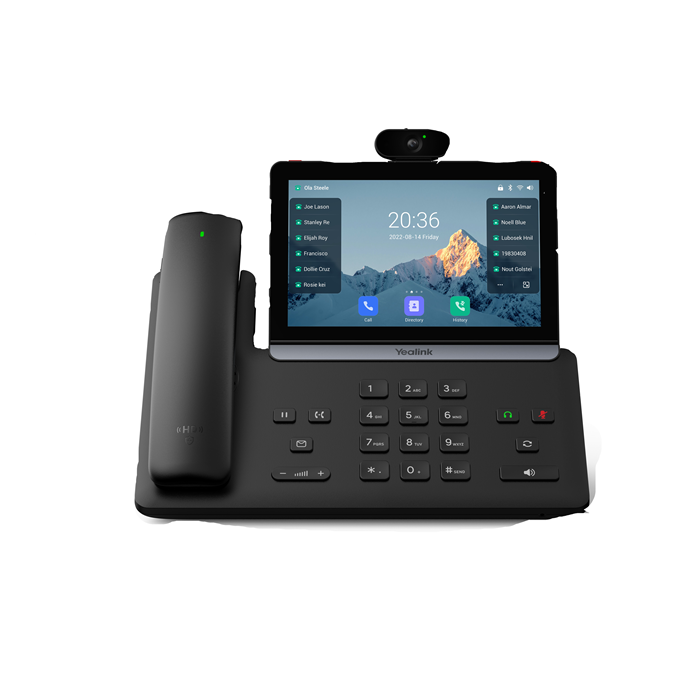 Yealink SIP-T88V Pro IP Phone, 7' Touchscreen, Android 13, HD Voice, Bluetooth Handset, Wi-Fi 6, Dual USB, PoE, Video Ready Yealink