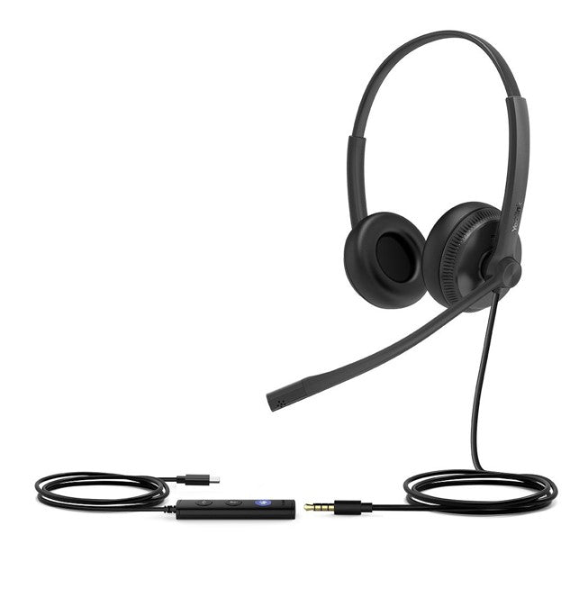 Yealink UH34SE-D-C Teams Wired Noise Cancelling USB-C Headset Yealink