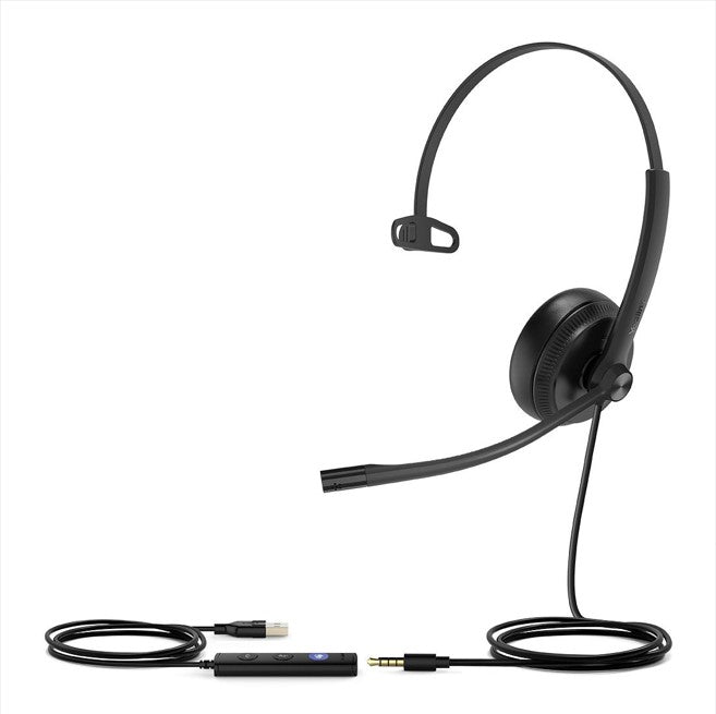 Yealink UH34 SE Wired Headset | USB & 3.5mm for PC & Mobile Yealink